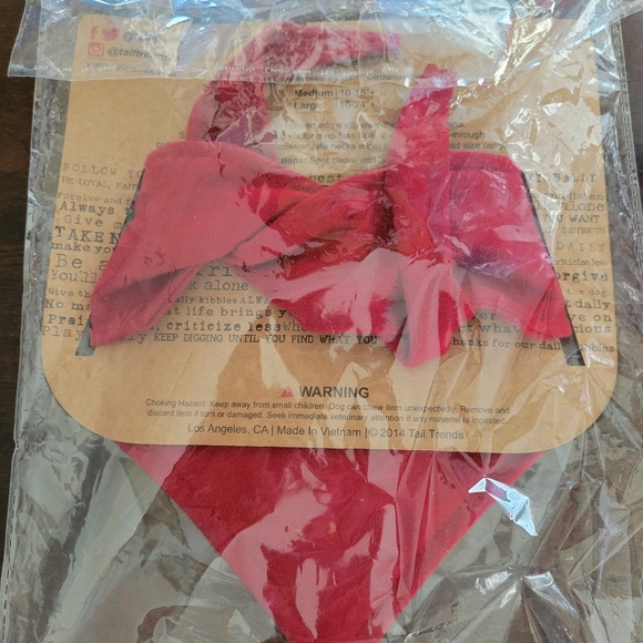 Tail Trends Formal Dog Tuxedo Wedding Bandana - Picture 3 of 4